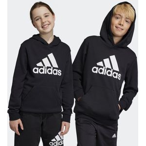 adidas Sportswear Big Logo Essentials Katoenen Hoodie - Kinderen - Zwart- 152