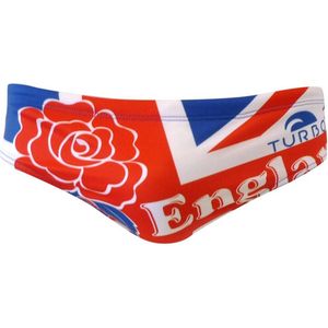 TURBO England Flag Zwemslip Heren - Navy / Red - M