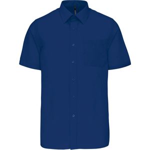 Kariban Overhemd in onderhoudsvriendelijk polykatoen-popeline korte mouwen heren K551 - True Indigo - 4XL