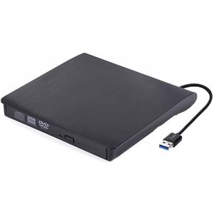 NAXSIR Extern USB 3.0 CD/DVD-Burner – Driverloos Plug & Play, Compact Mobiele Optische Drive | Compatibel met Windows/Mac, Lees- & Brandfunctie voor CD-R/RW, DVD±R/RW & DVD+R DL