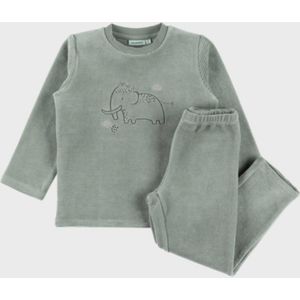 Noukie's - Pyjama - Mammoet - Groen - Unisex - Maat 18 maanden - 86 cm