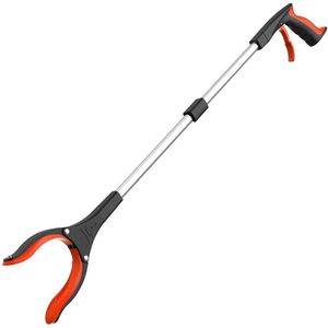 Peysaitr - Magnetische Grijptang - Opvouwbare Grijper - Grijparm - Afvalgrijper - Grijphulp - 360° Draaibaar - Grabber - Afvalklem-oranje