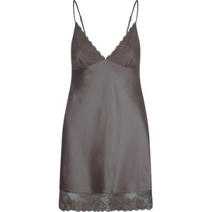 Satijnen slipdress van Lingadore - Groen - Maat - XS