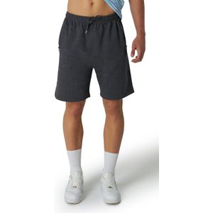Smith & Solo korte broek heren - comfortabele shorts heren - katoen sweat short - antraciet