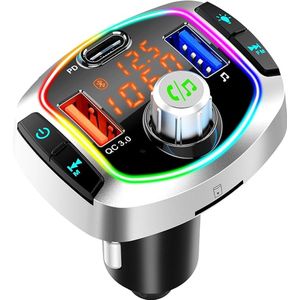 Zender Bluetooth auto, handsfree draadloze MP3-muziekspeler auto, radio rack adapter, ondersteunt TF-kaart en USB-stick