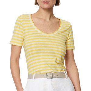 Marc O'Polo Striped V-neck Shirt Dames - Maat S