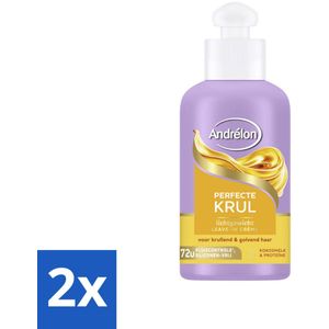 Andrélon – Leave-In Crème – Perfecte Krul – 200 ml - Voordeelverpakking - 2 stuks