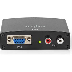 HDMI-Converter - VGA Female / 2x RCA Female - HDMI Output - 1-weg - 1080p - 1.65 Gbps - Aluminium - Antraciet