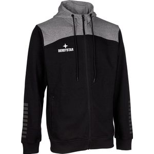 Derbystar Hoodie Kapuzen-Sweatjacke Ultimo V23 632029 Schwarz/Grau-XXL