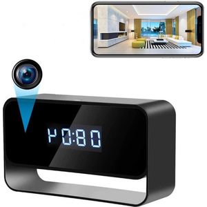 Verborgen Draadloze Spy Camera Klok WiFi HD 1080P Nanny Cam - Bewegingsdetectie Nachtzicht - Live Streaming Android IOS App spy camera