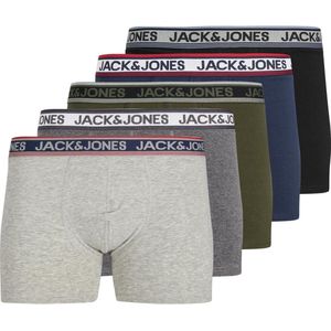 Jack & Jones Junior Effen Boxershorts Jongens JACVANCE 5-Pack - Maat 128