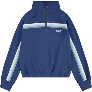 Levi's - Kids Meet And Greet - Sweatshirt - Blauw - Met Halve Rits