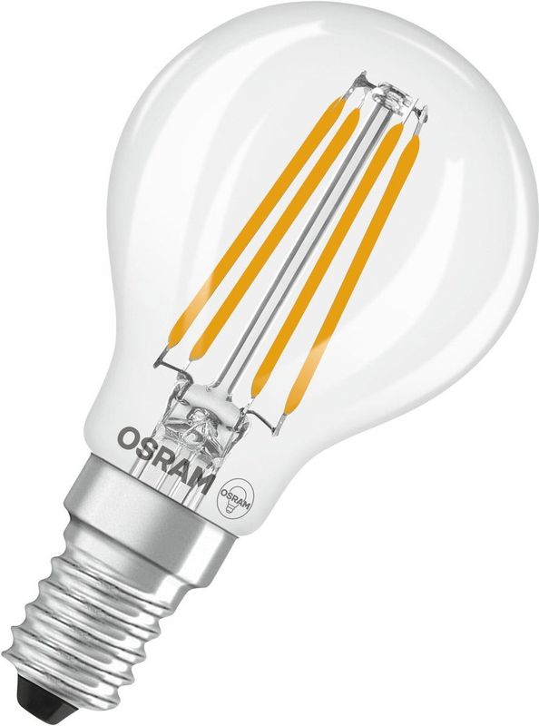 Osram - LED Lamp - Helder - E14 - Kogel P45 - Filament - Dimbaar - 3.4W (40W)