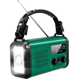 Noodradio Solar - 20.000 mAH Powerbank - 2025 Versie - Radio - Opwindbare Wereldontvanger - Betrouwbare Noodvoorziening