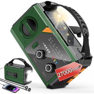 Azomor® Draagbare Bluetooth Radio met Oplaadbare Accu en Noodfuncties voor Buiten