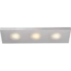 Lucide WINX-LED - Plafonnière Badkamer - LED - GX53 - 3x7W 3000K - IP21 - Opaal