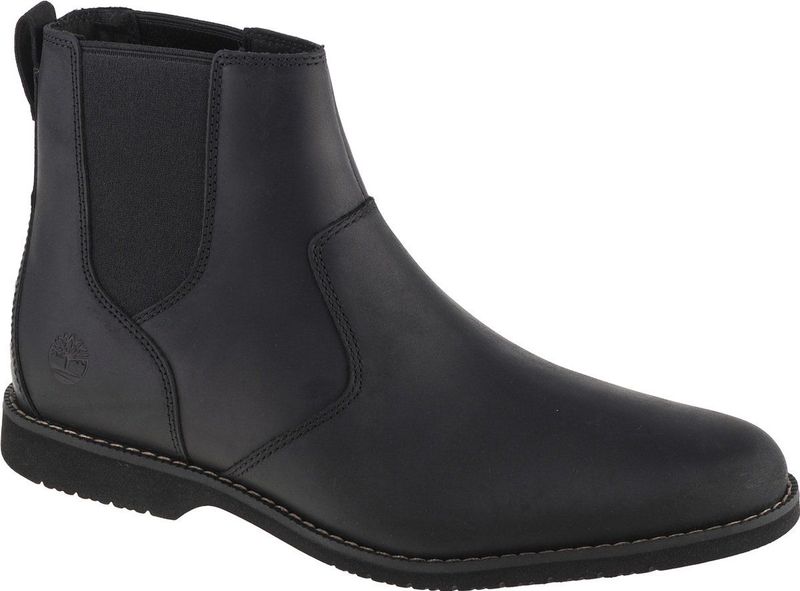 Timberland - Woodhull Chelsea - Enkellaarsjes - Volnerf Zwart - Lichtgewicht Ontwerp