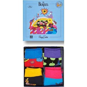 Happy Socks Kids The Beatles Limited Edition - 4-Pack Gift Box - Maat 13-21