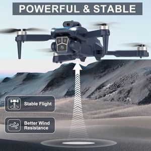 AeroPro F179 Opvouwbare Drone met 1080P HD Camera en 2,8” LCD-Scherm – Obstakelvermijding, WiFi FPV, Elektrische 90° Lens, Brushless Motoren, 3D Flip, Headless Mode – Ideaal voor Beginners, Kinderen & Volwassenen-Novihome