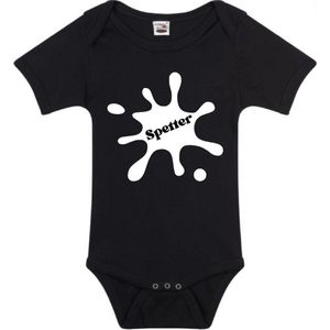 romper Spetter zwart 50/56 Katoen