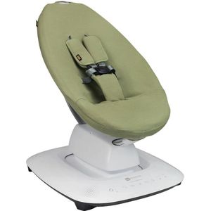 Ukje Wipstoelhoes geschikt voor 4Moms Mamaroo 5 Rockaroo Wipstoel - Hoes met Waterdichte Voering ter Bescherming van je Stoel - Perfecte Pasvorm - Met Gordelbeschermers - Makkelijk Wasbaar - Zacht Katoen - Groen Wafel