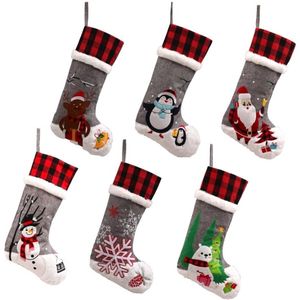 6-pack kerstsokken en kersthangkousen, perfect voor feestdecoraties en feestdagen