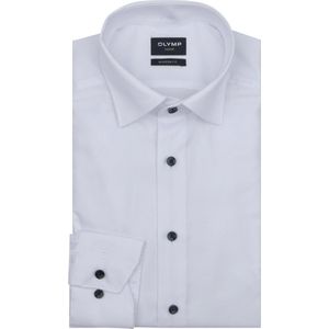 OLYMP Luxor Overhemd, modern fit, Button-Under, Wit