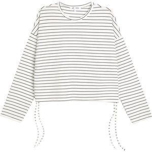 Ronde kraag Met garen Sweatshirt