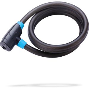 BBB Cycling PowerSafe Coil Cable Fietsslot - Kabelslot Fiets Supersterk - Zwart - 150 x 5 cm - BBL-31