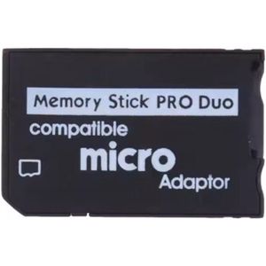 Mini Memory Stick Pro Duo Kaartlezer - Nieuwe Micro Sd Tf Naar Ms Card Adapter - Zwart