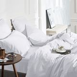 Primaviera - DeLuxe Dekbedovertrek - Wit - 100% Bamboe - Inclusief Kussenslopen