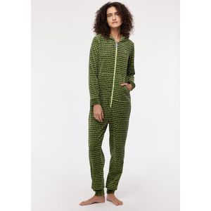 Woody Unisex Onesie groene golfjes - maat XXL