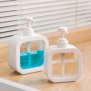 Set van 2 handige douchegeldispensers - 500 ml - wit - ideaal voor douche en keuken