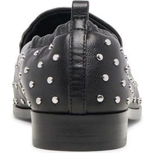 Dolce Vita dames loafers met studs zwart leer