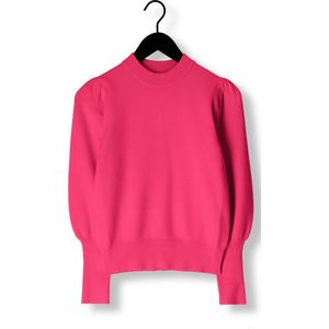 Janice Trui Gebreid Pof Mouw Jay Truien & vesten Dames - Sweater - Hoodie - Vest- Fuchsia - Maat 44