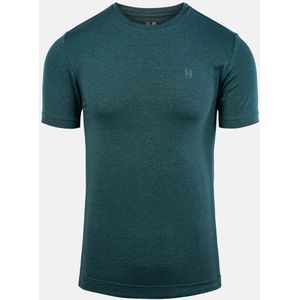 VAN HARVEY Premium Ondershirt Heren - Crew Neck T-shirt - TENCEL™ Lyocell - Bio-based - Zijdezacht - Anti-Zweet - Ademend - Slim Fit - Groen - Maat S