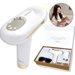ElegantSkin IPL Elite - Laser Ontharingsapparaat - Voor Mannen en Vrouwen - 9 Verschillende Standen - IPL Ontharingsapparaten - Ontharen voor Thuis - Opzetstukken - Ice-coolfunctie - Beschermbril – Scheermes - Langdurig Haarvrij - Laser ontharing