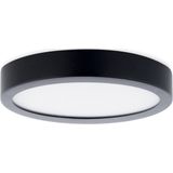 Groenovatie LED Paneel Plafondlamp 12W - Rond - ⌀ 17 cm - Opbouw - Zwart