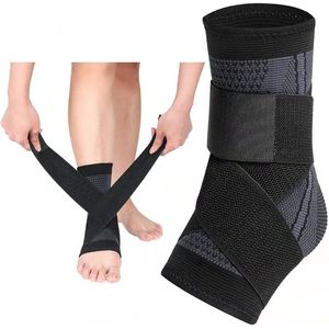 Enkelbrace - Geschikt voor Heren en Dames - Voor Ondersteuning En Het Voorkomen Van Blessures - Enkelbraces - Voet Brace - Enkel Brace - Enkelsteun - Enkelbrace dames - Enkel Brace - Enkelband Verstelbare Compressie - Brace Enkel - Zwart - Maat XL