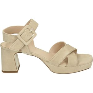 Red Rag 78560 - Sandalen met hak - Kleur: Wit/beige - Maat: 41