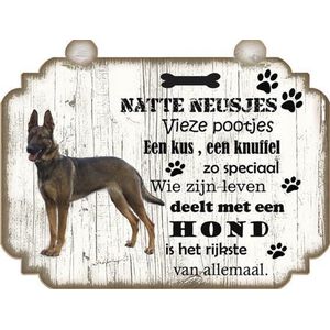 Spreukenbordje hond: Duitse herder