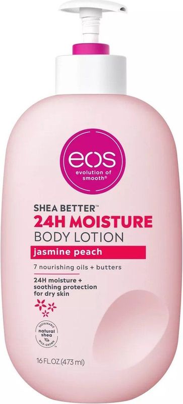 eos - Shea Better Body Lotion - Jasmine Peach - 400 ml