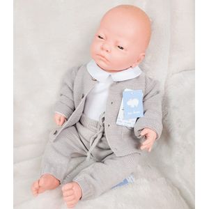 Mac Iusion Gebreid Baby Vestje Jongens | Nuez/ zand |1 Maand | maat 56 | 9068