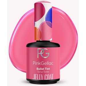 Pink Gellac Jelly Coat Gellak - Ballet Tint 15ml - Roze Glitter Gel Nagellak - Modern Masquerade Collectie - Gel Nagels Producten