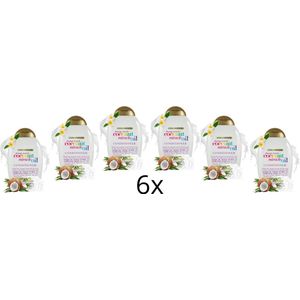OGX Conditioner – Coconut - Miracle Oil - Extra Strength - 6x385 ml - Voordeelverpakking - Voor beschadigd haar - Extra glans
