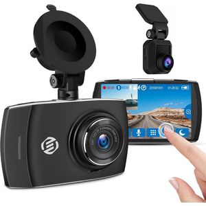 Equivera Dual Dashcam - Dashcam Voor En Achter - Auto Camera Dashcam - Dashcam Auto - Dual Dashcam Voor Auto
