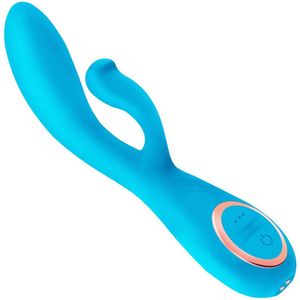 Cupitoys® Tarzan vibrator met rabbit - 19,2cm - Blauw - 12 standen - Vibrators voor vrouwen en mannen - Sex toys voor vrouwen en mannen