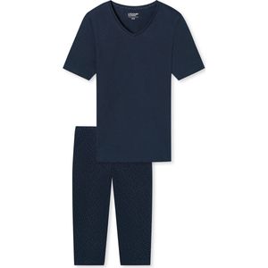Schiesser Uncover Pyjama lange broek - 803 Blue - maat 48 (48) - Dames Volwassenen - 100% katoen- 177166-803-48