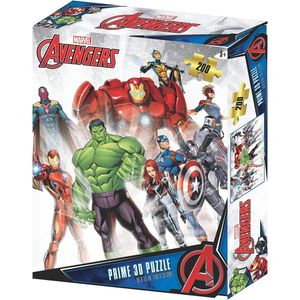 Marvel - Avengers Assemble Puzzel 200 stk 46x31 cm - met 3D lenticulair effect