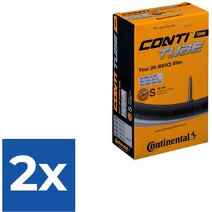 Continental - Binnenband Fiets - Frans Ventiel - 42 mm - 26 x 1 1/8 - 1.30 - Voordeelverpakking 2 stuks